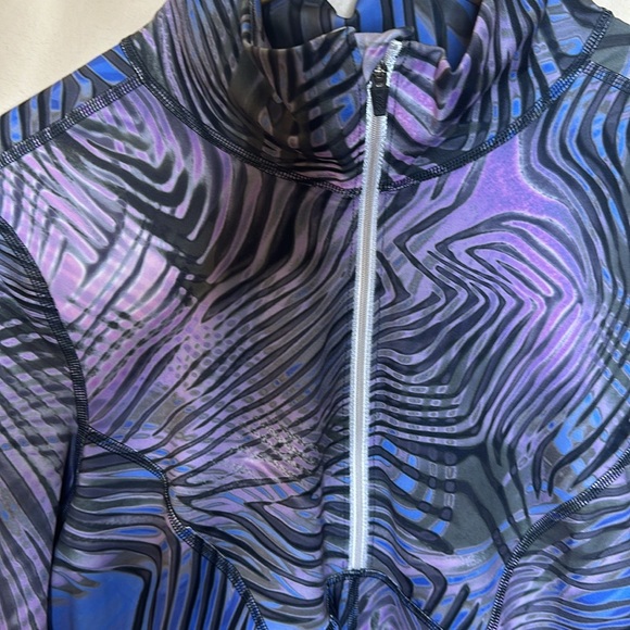 Free People Blue and Purple Long Sleeve Top - Picture 4 of 16